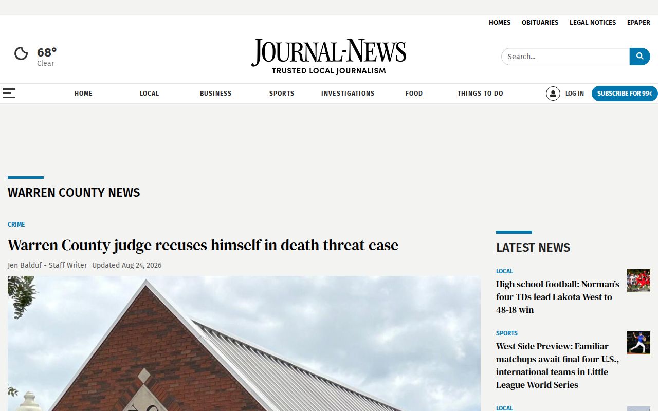 Warren County crime news section from Journal-News